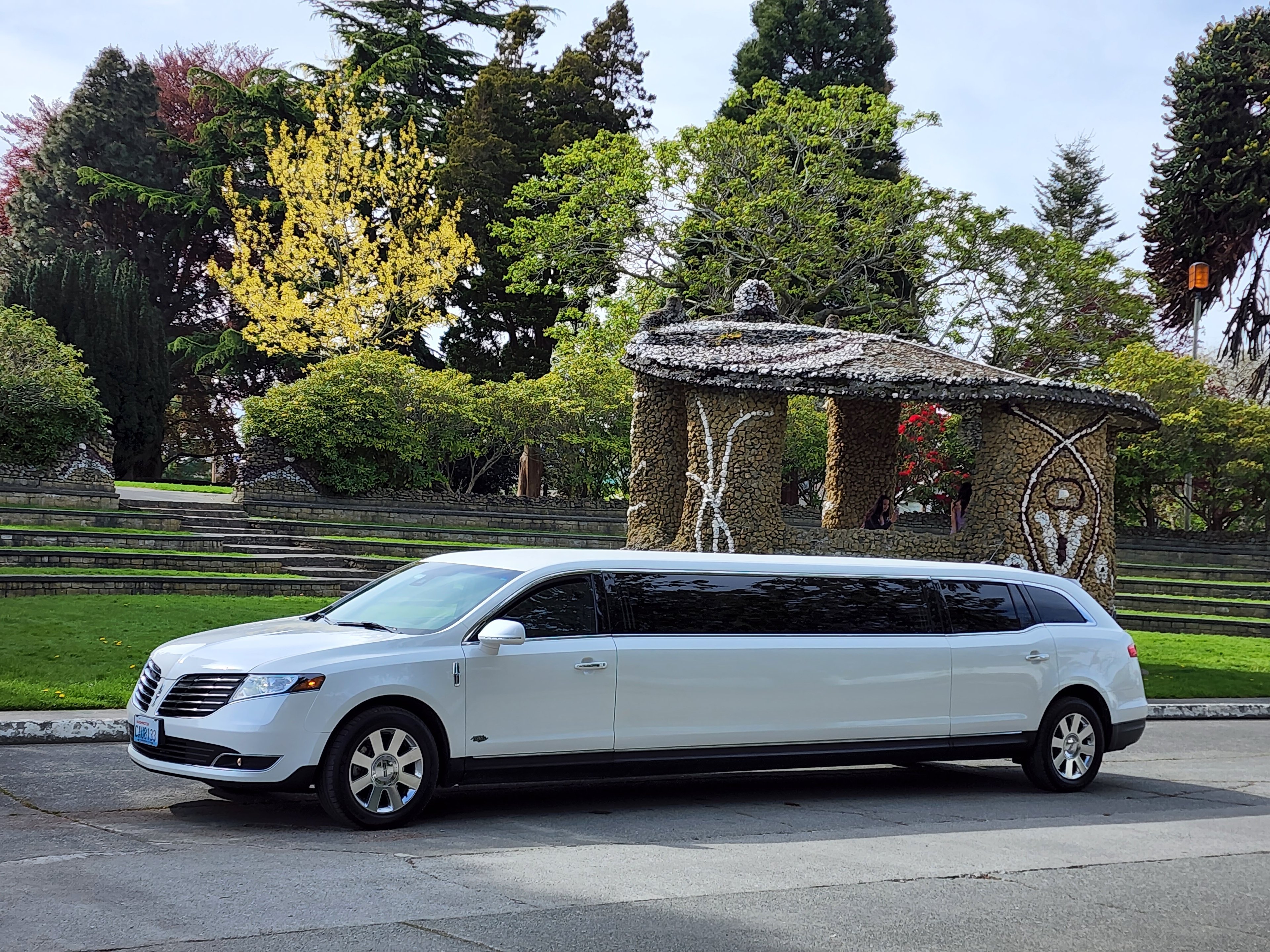 2019 Lincoln MKT White 120-inch Stretch Limousine  by Royal Fleet